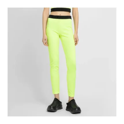 Givenchy Yellow Jacquard Waist Leggings