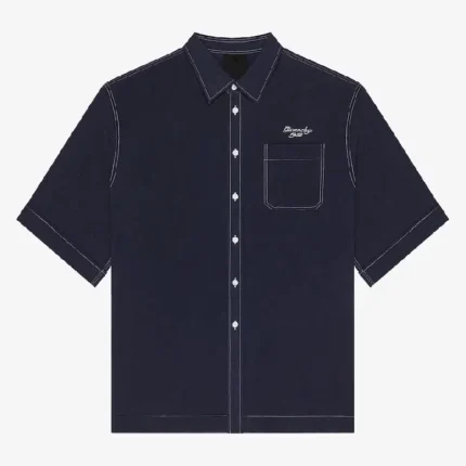 Givenchy Tailored Linen 1952 Navy Shirt