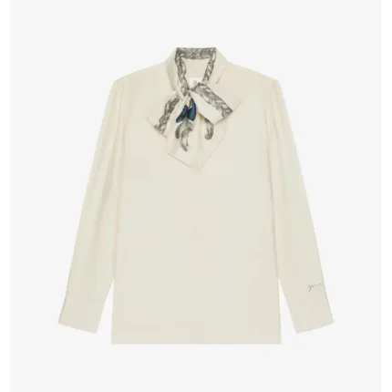 Givenchy Shirt in Silk With Hair Print Lavalliere