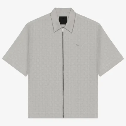 Givenchy Zipped Shirt in Monogram 72 Jacquard